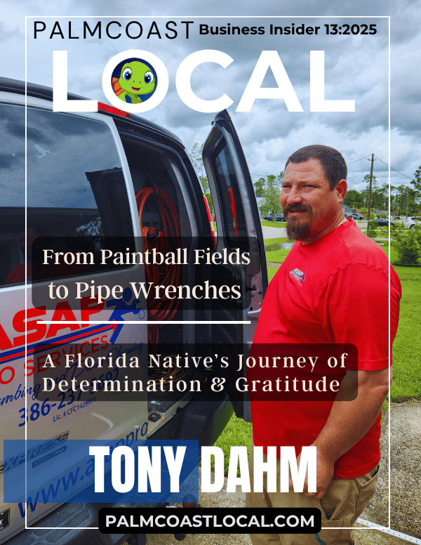 Tony Dahm with ASAP Pro Plumbing: An inside story from Paintballs to Pipe Wrench and How Love Showed Up from a Toilet Leak. Tony Dahm with ASAP Plumbing 13th Palm Coast Local Business Insider