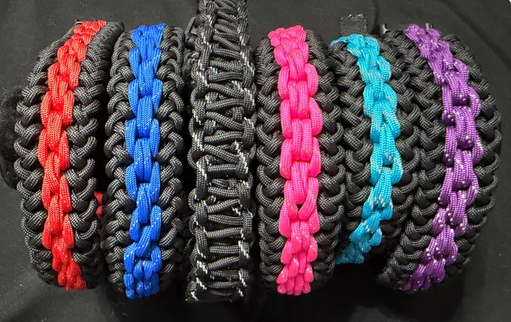 Adjustable, combines rugged paracord construction, adjustable sizing, and reflective detailing in a bold handcrafted collar built for everyday adventures.