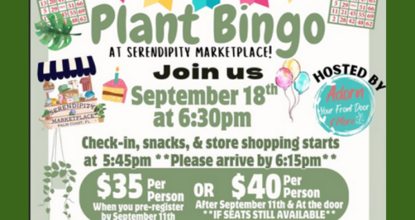 Plant Bingo at Serendipity Marketplace