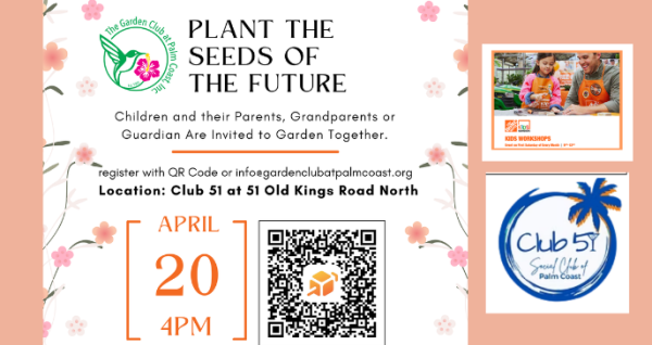 Kids workshop for planting the seeds of out future | Palm Coast Local Event