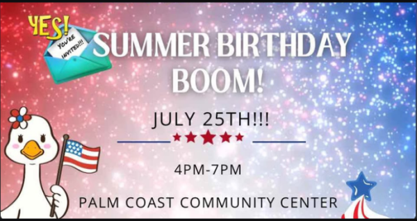 Inclusive Summer Birthday Bash celebrating America's 250th birthday with games, music, crafts, food, karaoke, and family activities for children and young adults of all abilities on July 25, 2026.